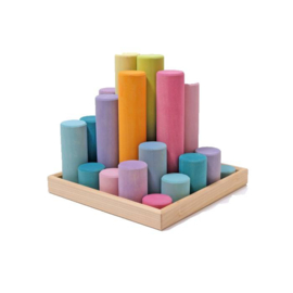 Grimm's Constructie rollers groot pastel