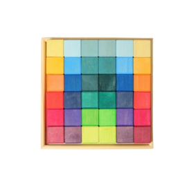 Grimm's Regenboog Mozaiek blokken 36 stuks
