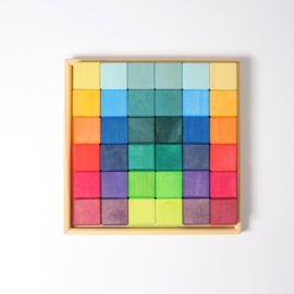 Grimm's Regenboog Mozaiek blokken 36 stuks