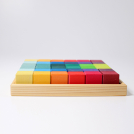 Grimm's Regenboog Mozaiek blokken 36 stuks