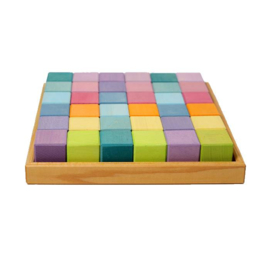 Grimm's Blokkenset mozaïk pastel