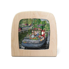 Toverplaat Houseboat Garden - Gwen's Illustrations