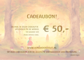 KindVoorHout Cadeaubon