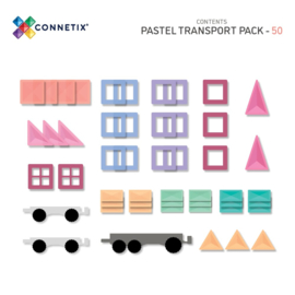 Connetix Pastel Transport 50 stuks