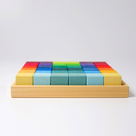 Grimm's Regenboog Mozaiek blokken 36 stuks