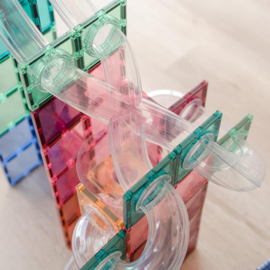 Connetix Pastel Knikkerbaan uitbreidingsset 80 stuks