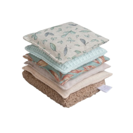 Sensorische pittenzakjes 6 stuks - Dusty Green