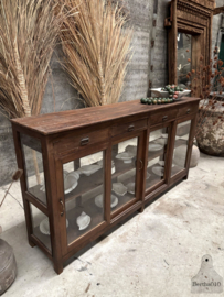 Authentieke oude winkeltoonbank vitrinekast  ca  jaren 20 40 147867