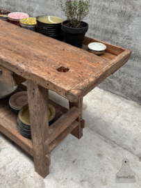 Oude timmermanswerkbank 156 cm lengte 147795 verkocht