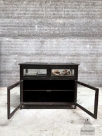 Antieke Houten Vitrine Glazen Toonbank uit de Jaren 1920 147