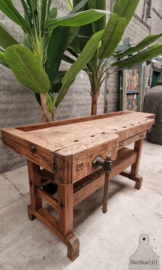 Oude werkbank 147395 lengte 201 cm