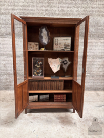 Authentieke jaren 30 40 eiken vitrinekast 148066