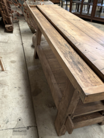 Oude Franse werkbank 147936 lengte 225cm