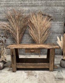 Robuuste Authentieke werkbank 147822 lengte 167 cm