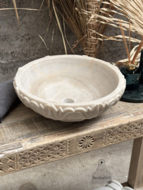 Marmeren wasbak waskom marmer lotus 147464