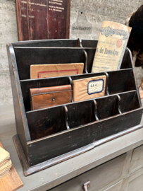 Antieke houten postsorteerbak 147683b