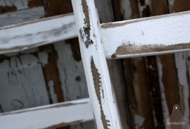 Geleefde houten ladder (131378)....verkocht