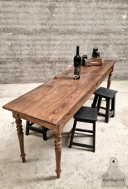 Antieke Franse Boerentafel – 226 cm lang -  Authentiek, Slank 147519