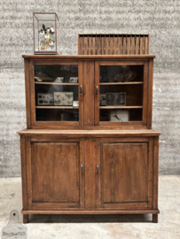 Prachtige jaren '30 eikenhouten schoolkast 147029