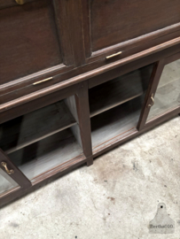 Originele houten toonbankvitrine winkel musea ca 1920 147831