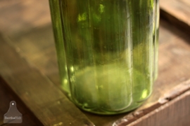 Oude groene glazen potten (132464, 132465)........verkocht