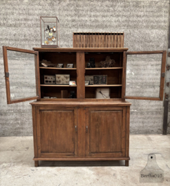 Prachtige jaren '30 eikenhouten schoolkast 147029