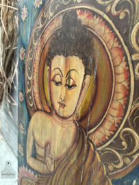 Oud paneel XXL handbeschilderd Siddhattha Gautama Buddha 147476