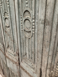 Geleefde Art Deco antieke panelen (146088) (links)