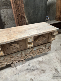 Oosterse XXL zware houten houtsnijwerk dressoir 147827 370 cm