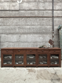 Engels dressoir vitrine  jaren 20 30  288 cm lengte 147695 verkocht