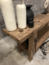Prachtige timmermanswerkbank lengte 198 cm  (145708) verkocht