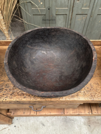 Bijzondere antieke Naga schaal 148157b dia 52 cm