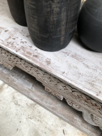 Oud Oosterse sidetable houtsnijwerk (146039) verkocht