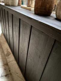 Prachtig grote oude toonbank keukeneiland dressoir (146867) lengte 249 cm