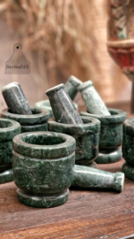 Marmer vijzel groen 147258