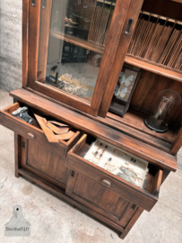 Unieke oude hoge 230 cm apothekerskast uit de jaren 30 40 karaktervol 148071