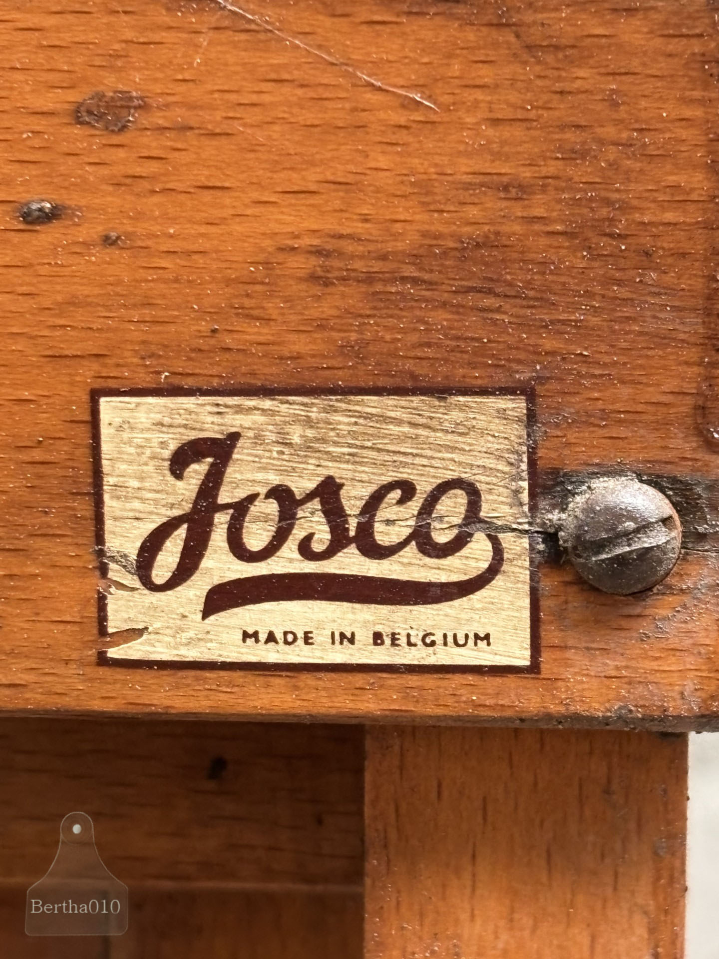 Oud Schoolbord Josco Belgium 150 cm hoog 147576 verkocht