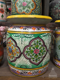 Oosterse houten melkpot handgemaakt kunstwerk voor je interieur 147886f 37,5 cm hoog