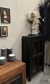 Smalle houten vitrinekast uit de jaren 1920  30 147782