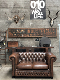 Oude in perfect zijnde zijn 2 zits Chesterfield (147133) verkocht
