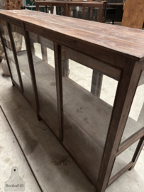 Authentieke oude winkeltoonbank vitrinekast  ca  jaren 20 40 147867