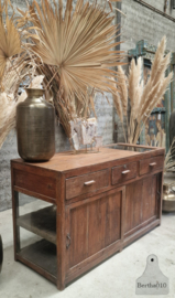 Kast dressoir vitrinekast keukeneiland  toonbank 147219 lengte 152 cm