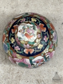 Handbeschilderde Famille Rose gemberpot (15 cm) 147975