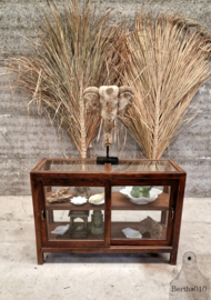 Antieke Engelse vitrine, geheel van glas  (147203) verkocht