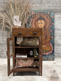 Oud antiek vitrinekastje 147493 verkocht