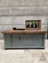 Oude werkbank toonbank keukeneiland 147658