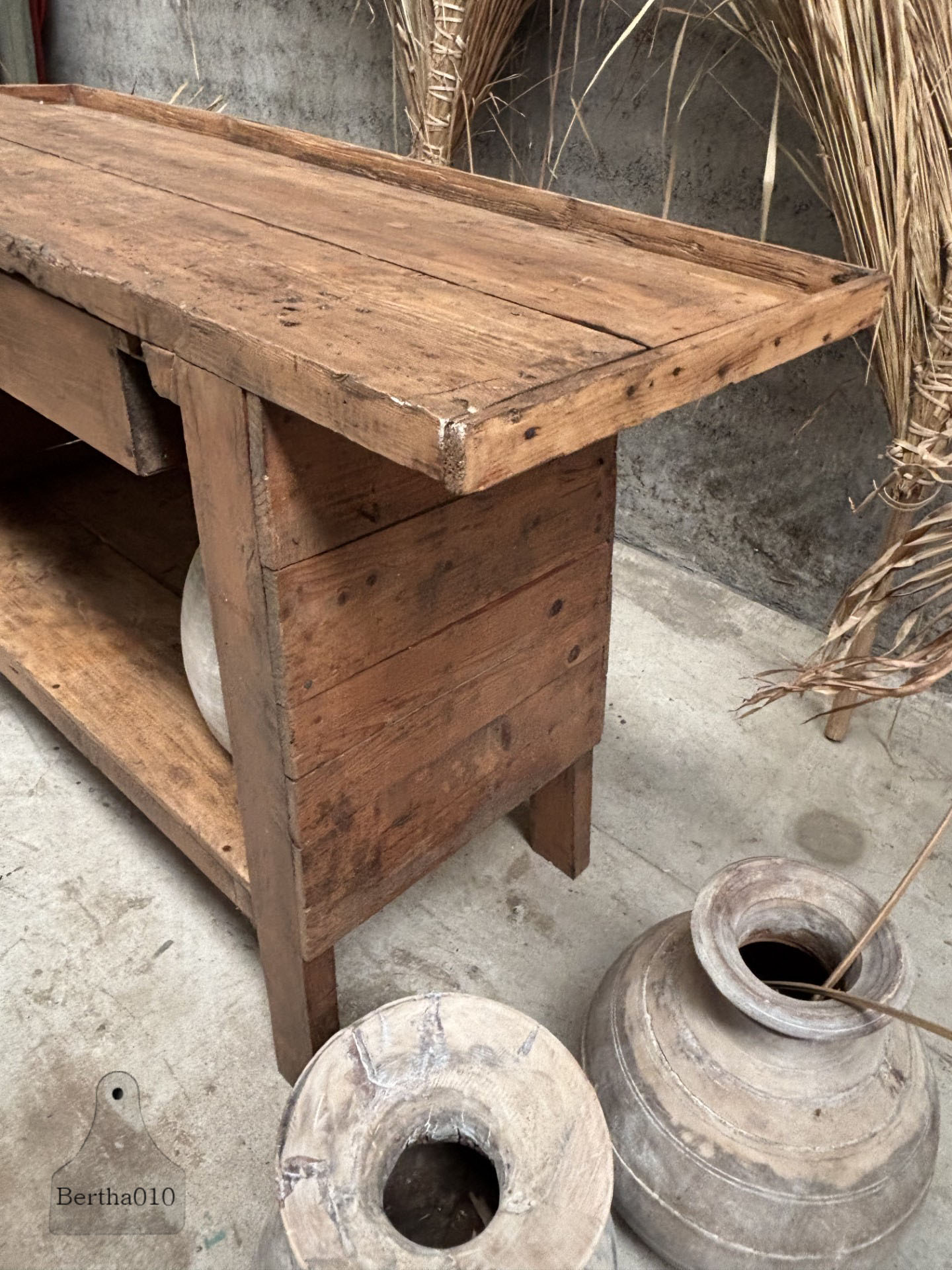 Antieke kleinere werkbank 147561 lengte 134 cm verkocht