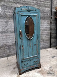 Authentieke Art Deco-kast met verweerde spiegel ca 1910 147873