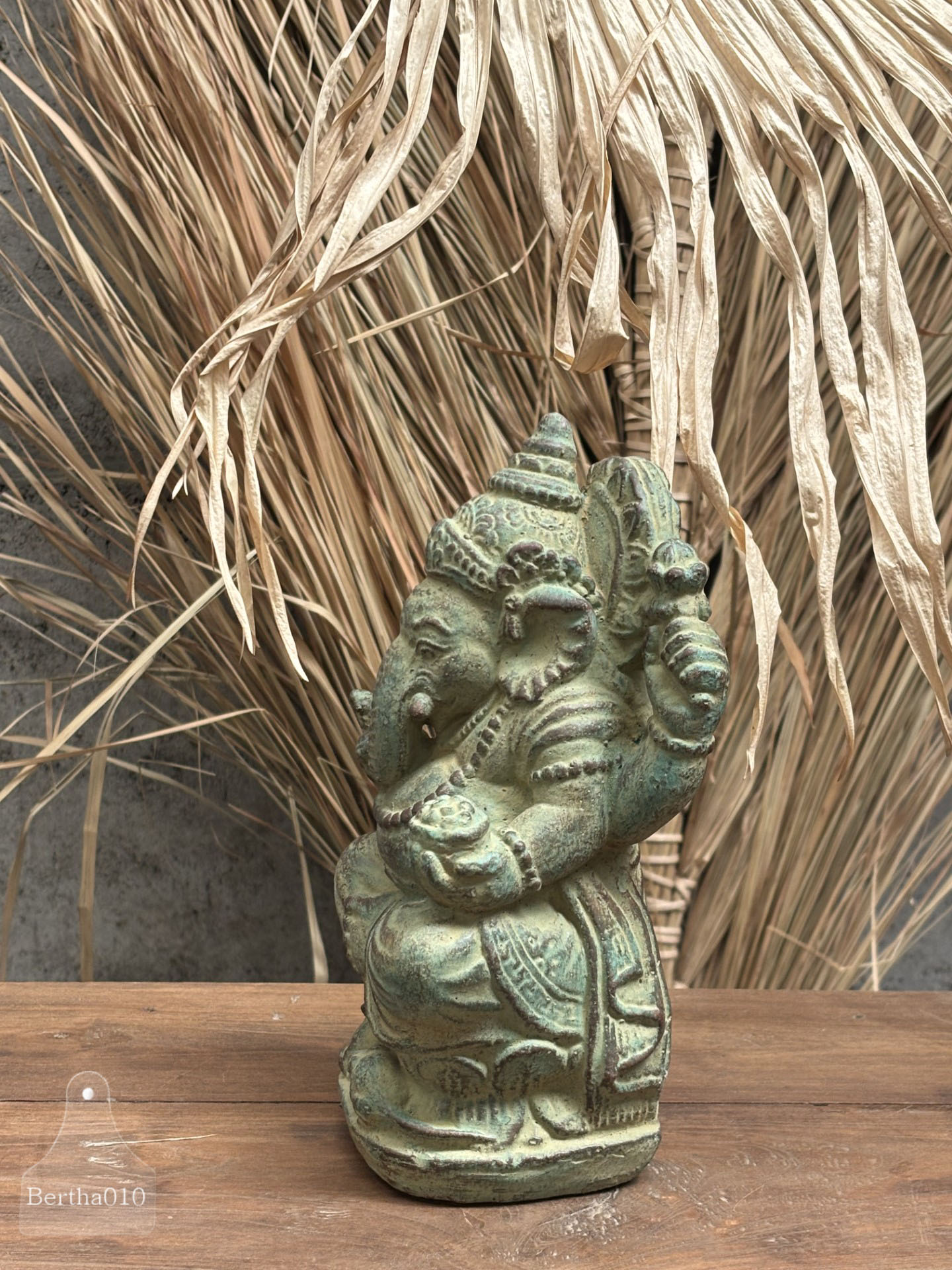 Stenen beeld Ganesha 28 cm hoog 147508