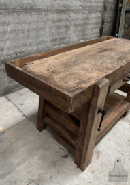 Zeldzame authentieke werkbank 155 cm 147811 verkocht